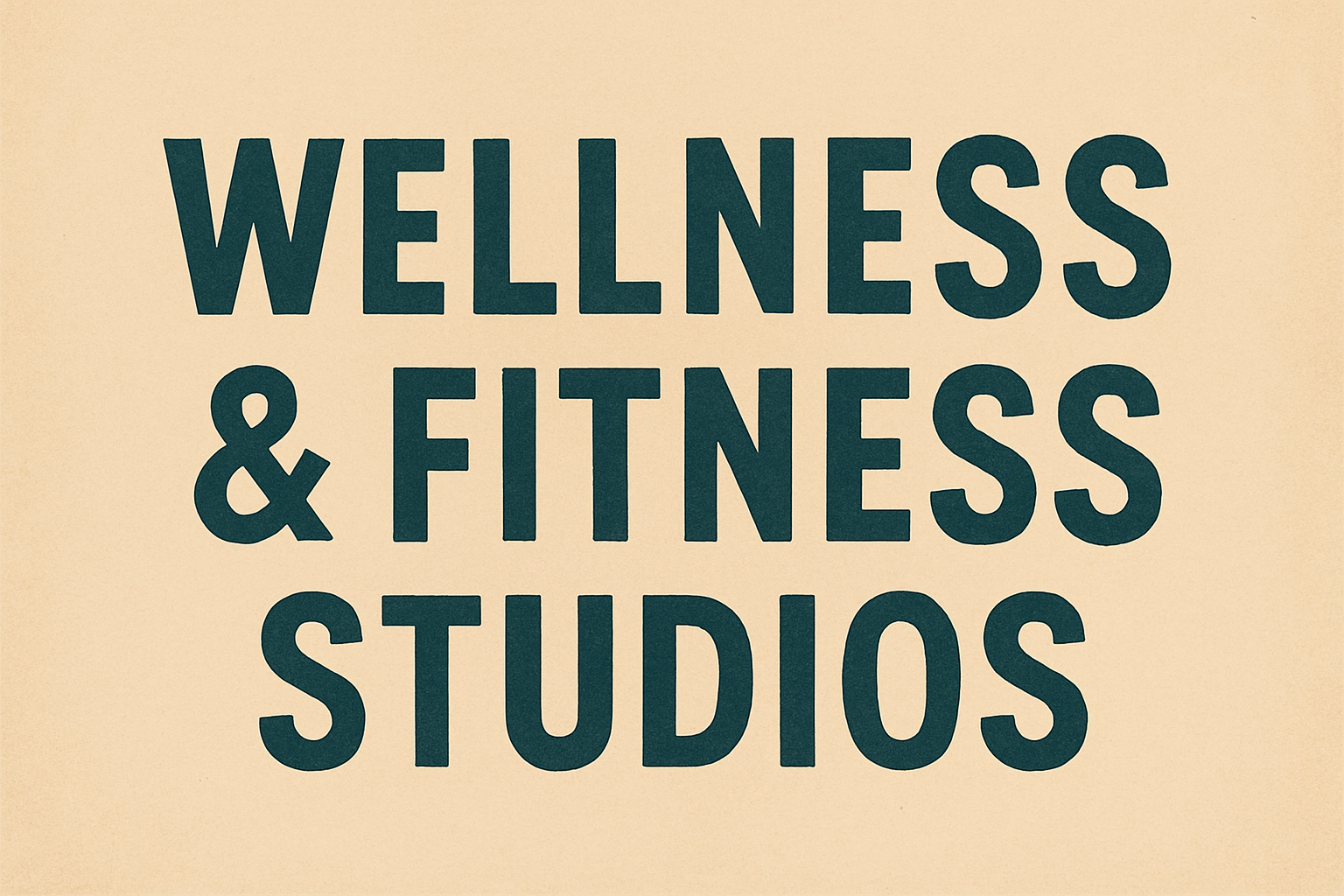 Wellness & Fitness Studios